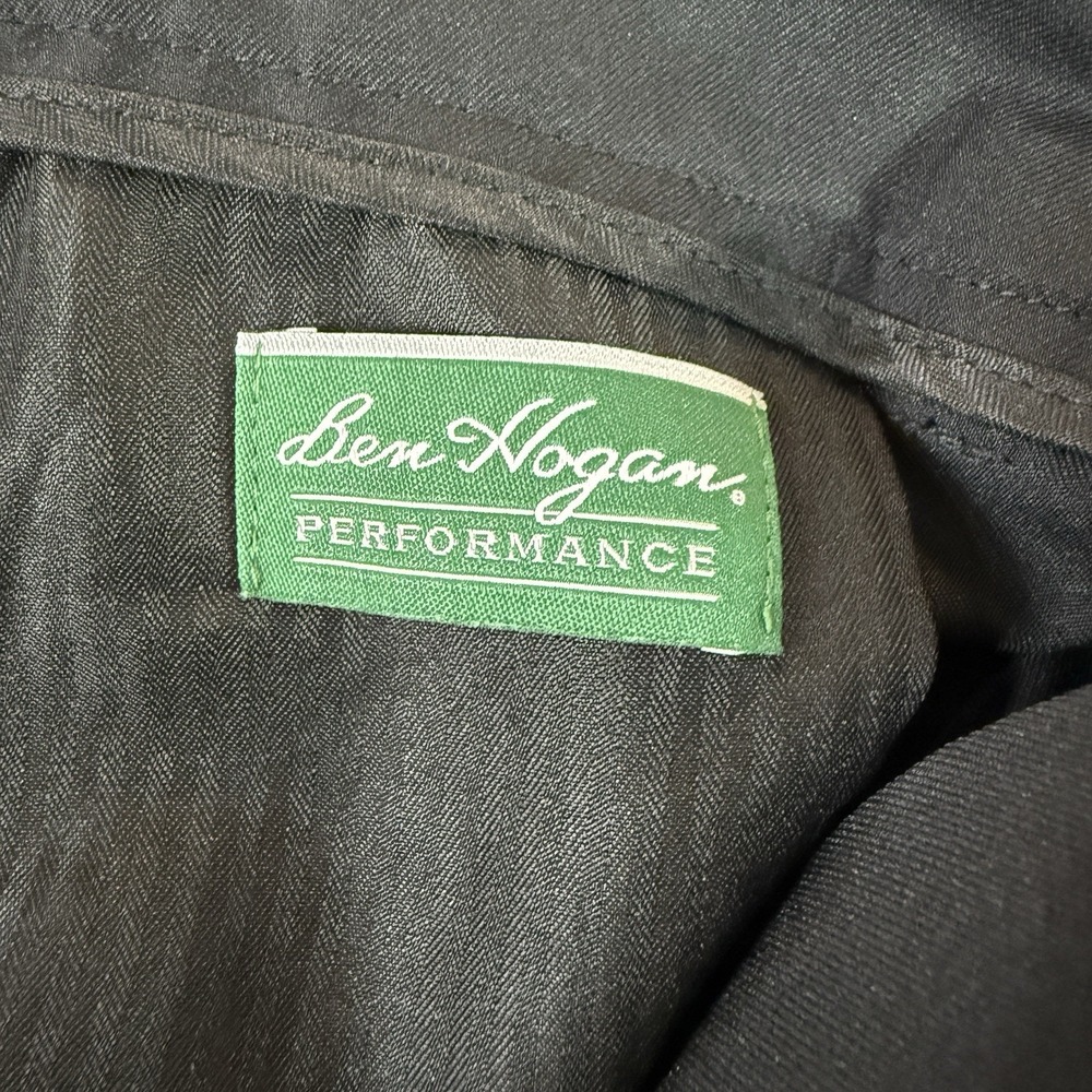 Ben Hogan Performance Golf Shorts Mens 42 Black Flat Front Performance Chino - Picture 7 of 9